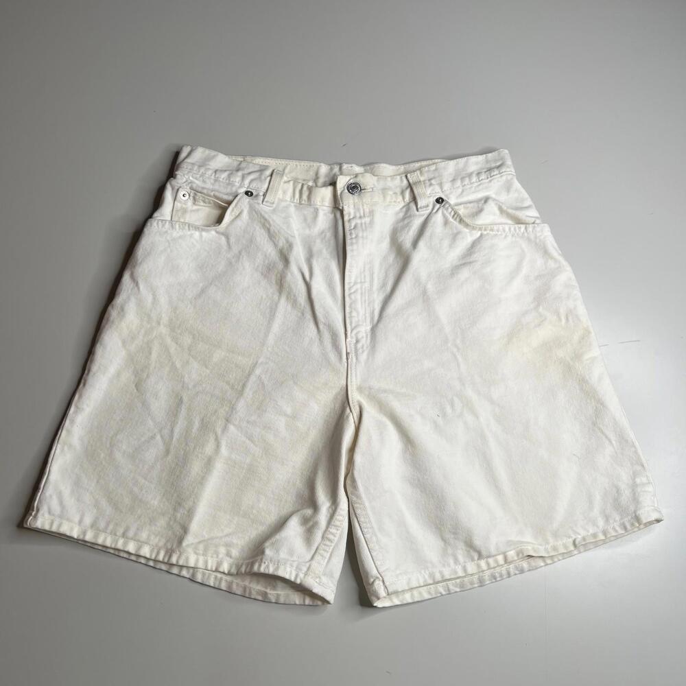 Vintage Levi’s 36951 White Denim Shorts Men’s‎ 32 Relaxed Fit USA Made 90s